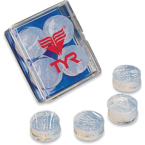 TYR Soft Silicone Ear Plugs, Clear