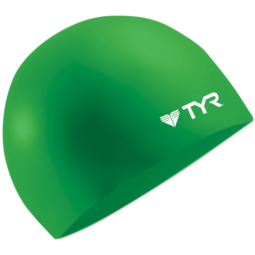 TYR Wrinkle-Free Silicone Swim Cap Green