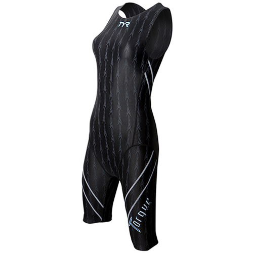 TYR Women's Torque Lite Swim Skin Triathlon Suit, Black Scuba