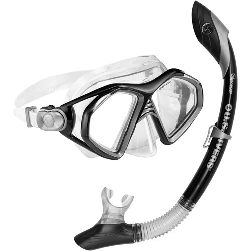 US Divers Admiral 2 LX Mask/Island Dry Snorkel Package