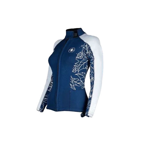 Aqualung 3mm Fitflex Women's Jacket Wetsuit Navy Blue/Ivory Large