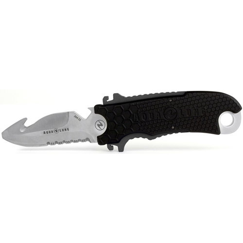 Aqualung Small Squeeze Lock Knife Blunt Tip