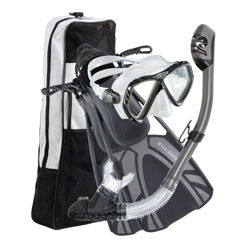 US Divers Regal LX/Tucson/Tulum/Mask Fins Snorkel Gear Bag Scuba