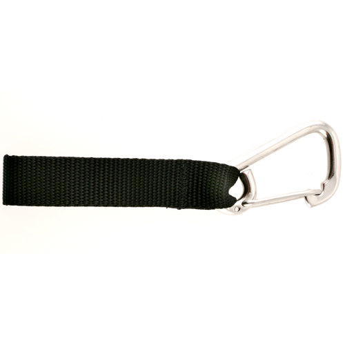 2 x Stainless Steel D-Rings Looped Webbing for BCD Weight Belt Attachement 