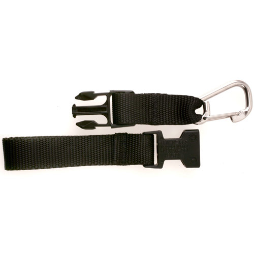Stainless Steel #2 Carabiner with Webbing and QR Buckle
