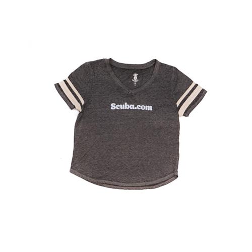 Uzzi Suzzi Burnout T-Shirt Printed Logo Medium Midnight