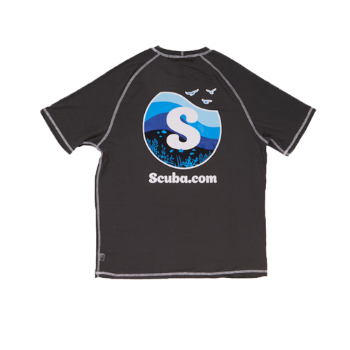 UZZI Heather Conference Printed Logo T-Shirt
