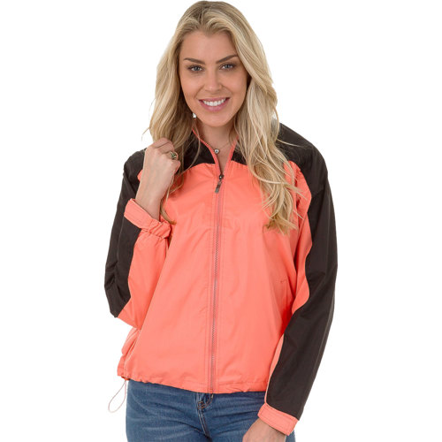 Women's color block outlet windbreaker jacket