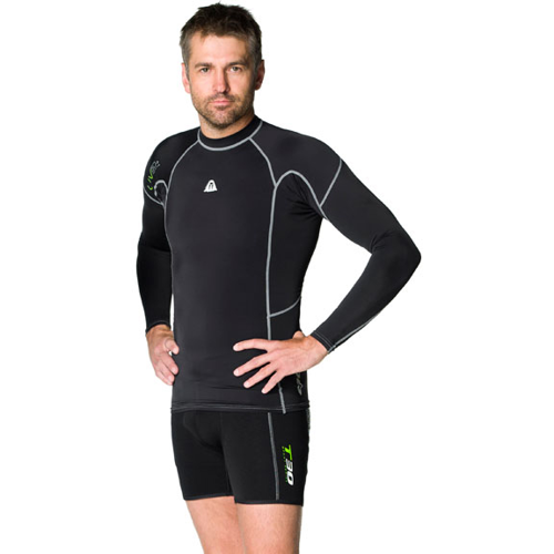 Waterproof R30 Long Sleeve RashGuard, Men's Scuba