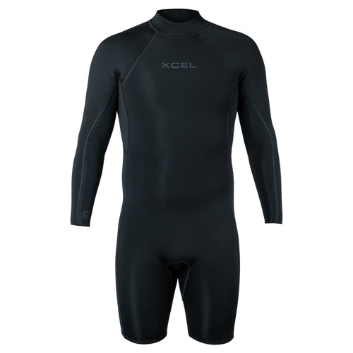 Xcel 2mm Axis Men's Long Sleeve Back Zip Springsuit Wetsuit Medium