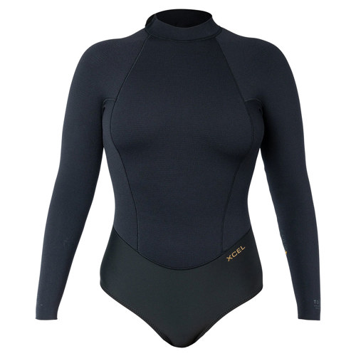 Xcel 2/1.5mm Comp+ Women's Back Zip Long Sleeve Cheeky Bikini Cut Wetsuit 8
