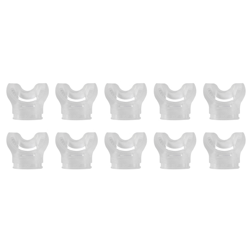 XS Scuba Comfy-Bite Mouthpiece 10-Pack Clear
