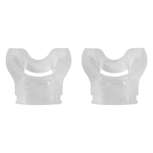 XS Scuba Comfy-Bite Mouthpiece 2-Pack Clear