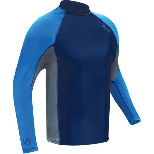 XS Scuba 8 oz Midnight Harbor Long Sleeve Rash Guard for Men