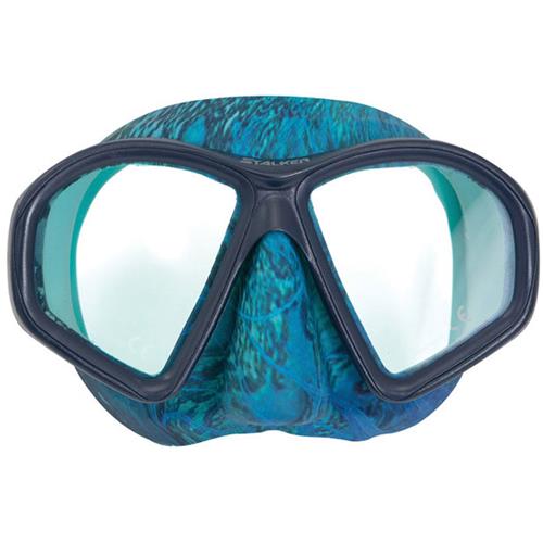 Scuba Blue Isla Low volume Free Dive Blue Silicone Mask with Box 