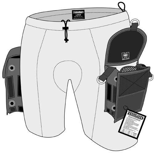 Highland by XS Scuba 2mm Super Stretch Neo Pocket Shorts Small