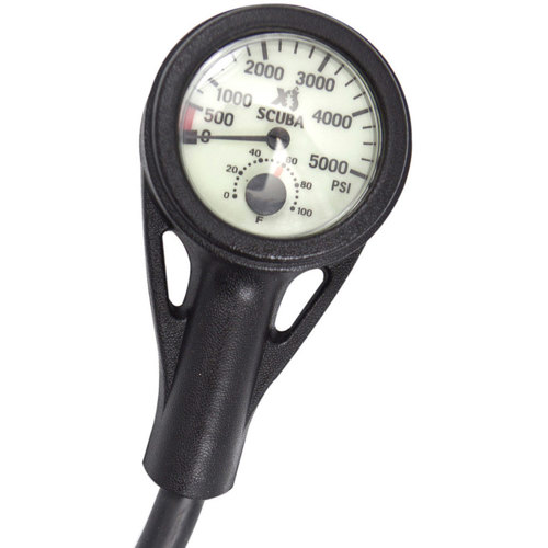XS Scuba Standard Pressure Gauge GA101 Scuba