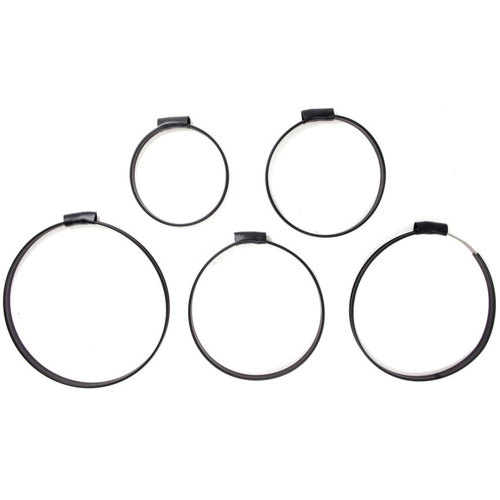 Highland Stainless-Steel Cylinder Clamps with Sleeve 5" Cylnder Diameter