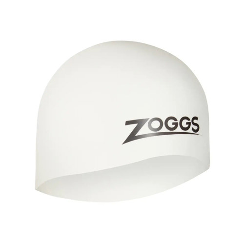 Zoggs Easy-Fit Silicone Swim Cap White