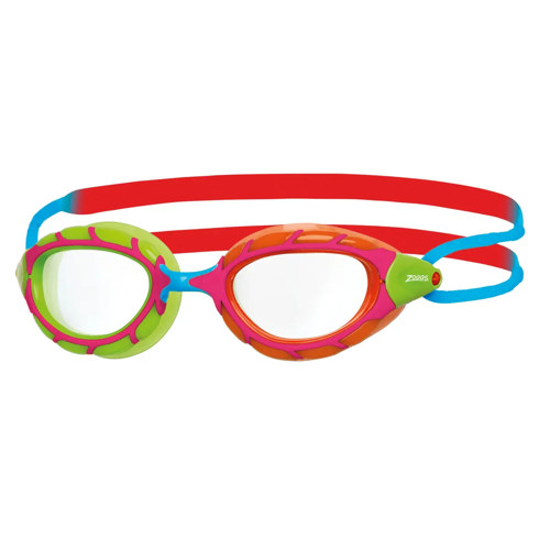 Zoggs Predator Junior Swim Goggles Red/Orange