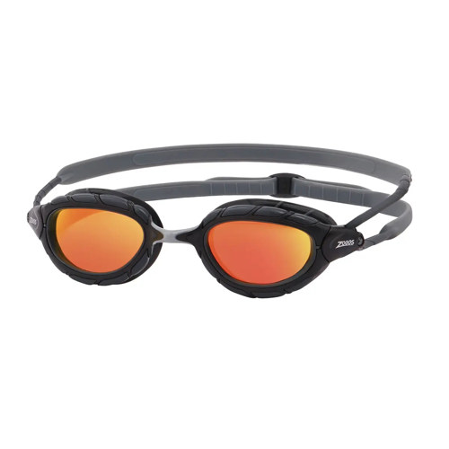 Zoggs Predator Titanium Swim Goggles Gray/Black/Orange Small