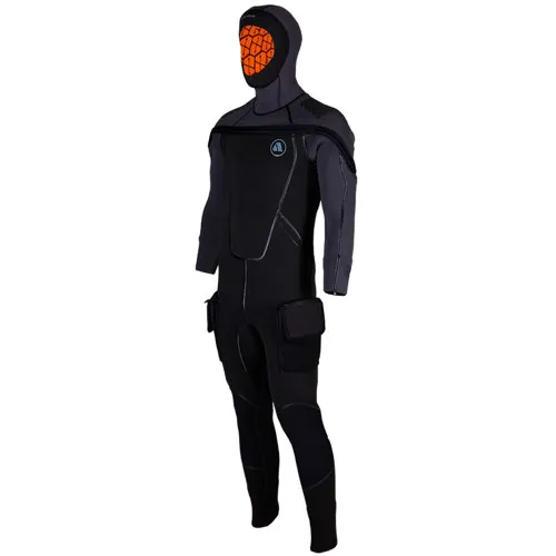 Apeks 8/7mm ThermiQ Men's Hooded Semi-Dry Suit - Scuba