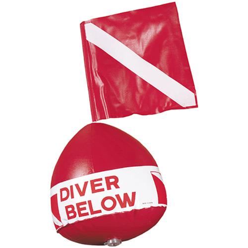 Scubapro Floating Keychain & Diver's Flag decal & I'd Rather Be Diving Sticker 