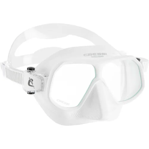 Cressi Baloo Kids Swim Mask - Lime/White Anti-Fog Goggles For Ages 2-7