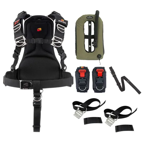 Dive Rite TransPac XT, Travel Wing, with Weight Pocket Package