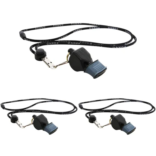 Pack De 2 Sifflets Fox 40 Classic CMG – Néon Avec Cordon Détachable – Neuf