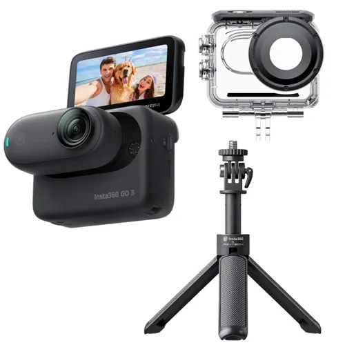 【美品】Insta360 GO 3S 128GB 一式セット Insta360 GO 3S Dive Bundle with Selfie Stick Tripod, 128GB