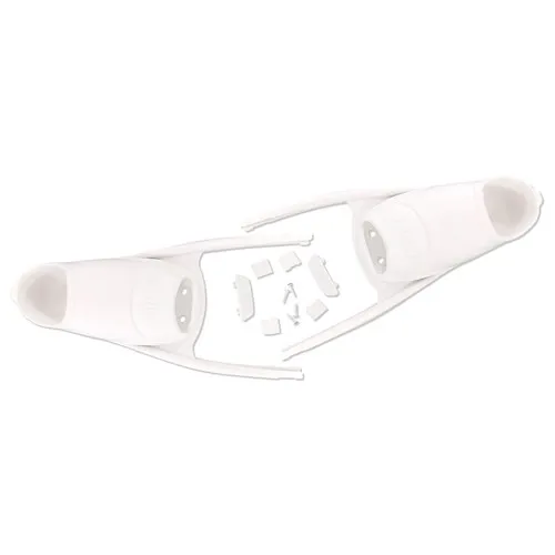 Leaderfins Forza Foot Pockets with Assembly Set - Pair 35/36 White