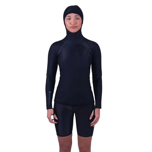 Sharkskin Chillproof Women's Hooded Long Sleeve Top 16 Black