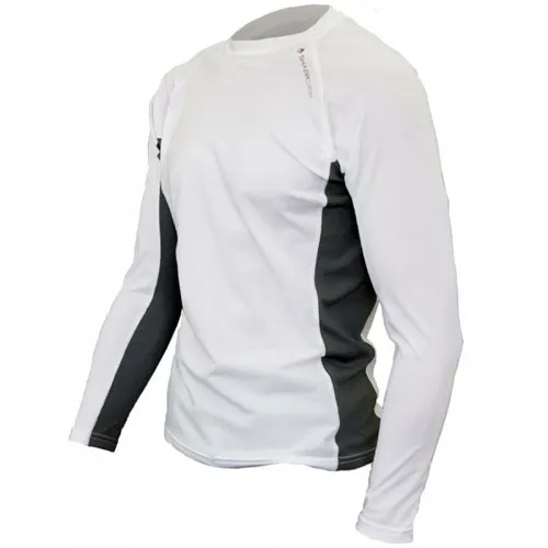 Sharkskin Rapid Dry Long Sleeve Shirt Open Box Medium White