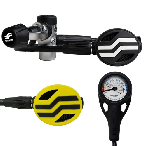 anewell VIVO ポータブルマグネティックシンクロナイザー Sherwood Oasis Pro Yoke Regulator, Octopus and Pressure Gauge Package