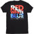 Amphibious Outfitters Red/White/Blue T-Shirt, Black Large 
