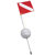 Aqua 14 x 16" (35.6 x 40cm) Flag with Po...: Picture 1 thumbnail