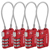 Aqua Slinger TSA Approved Cable Luggage Locks: Picture 1 thumbnail