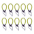Aqua Trident Latex Wrist Lanyard, Yellow: Picture 1 thumbnail