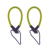 Aqua Trident Latex Wrist Lanyard, Yellow: Picture 1 thumbnail