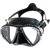 Cressi Matrix Mask, Black Silicone with Silver Frame