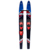 HO Sports Blast Combo Water Skis with Horseshoe Bindings and Rear Toe Strap Bar Black/Blue 63" 
