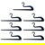 Hangpro Slidehanger Black 5 Pack: Picture 1 thumbnail