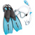 Seac Set Tris Sprint Dry Snorkeling Set: Picture 1 thumbnail
