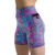 Spacefish Army Coral Kaleidoscope Shorts for Women Small 