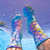 Spacefish Army Psychedelic Mermaid Socks: Picture 3 thumbnail