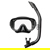 Tusa Adult Mask and Snorkel Combo Black 