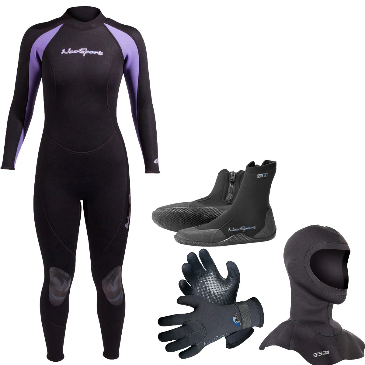 NeoSport 5mm Women's Full Wetsuit Package