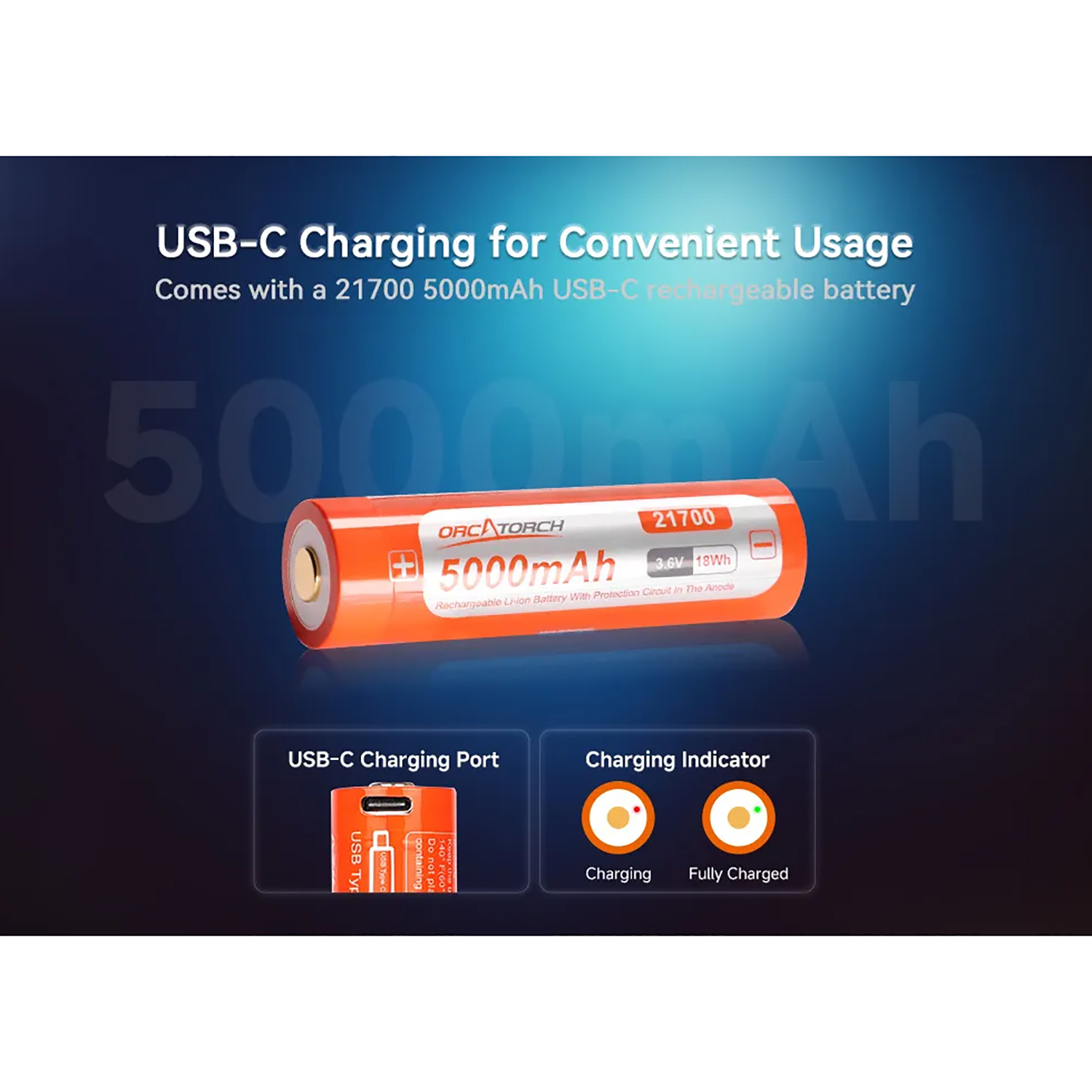 OrcaTorch Orca7 3000 Lumens Dive Light