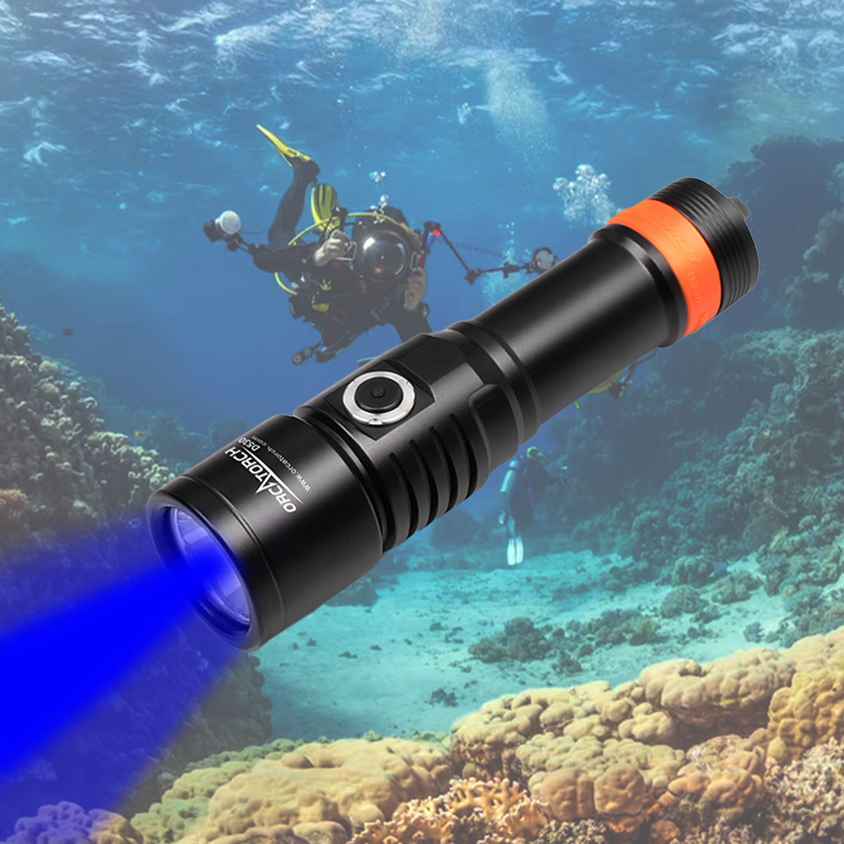 Orcatorch D530 1300 Lumens Dive Light